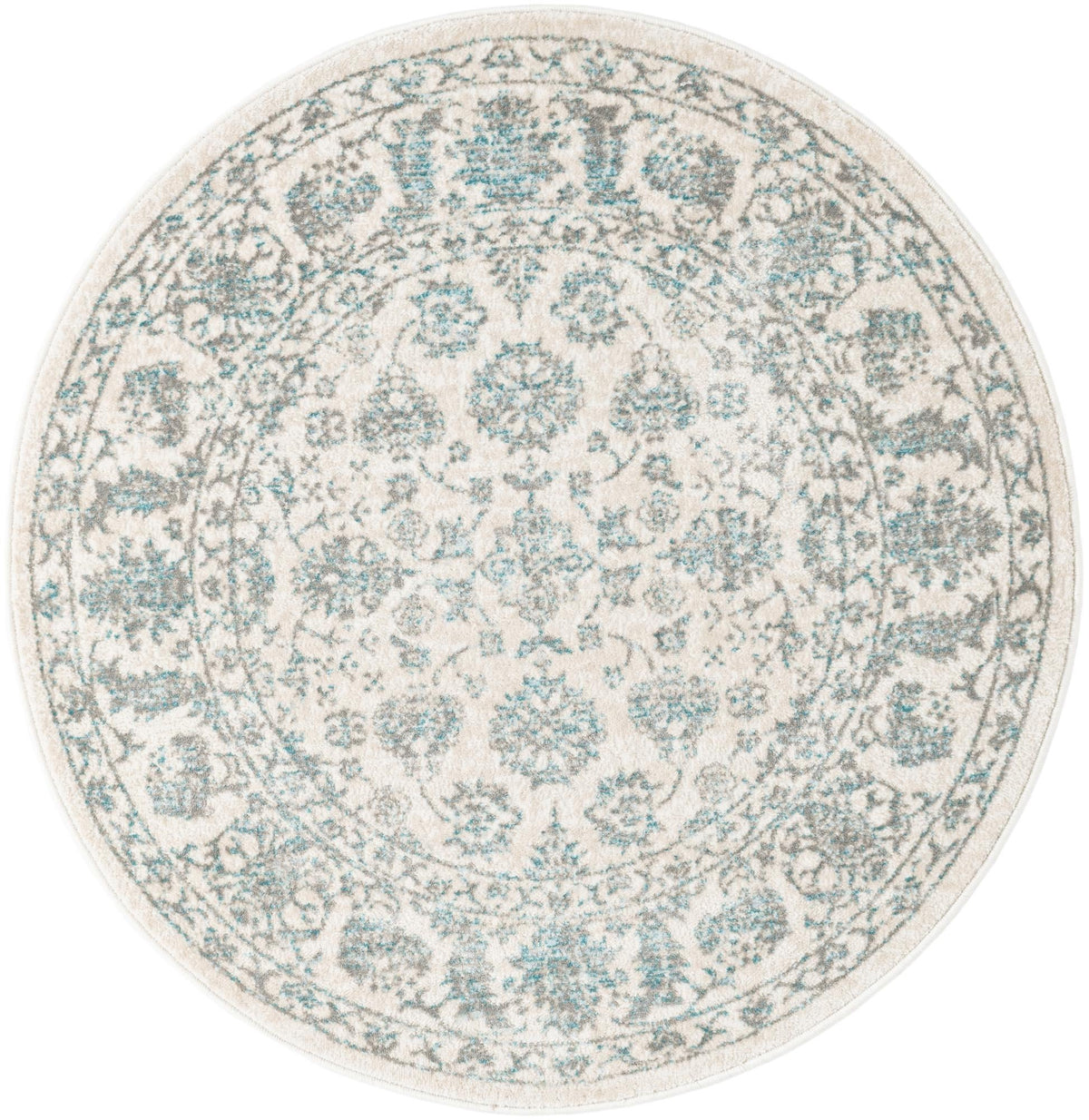 Metro Heights Collection Area Rug -  Astoria Round Teal  lifestyle 21