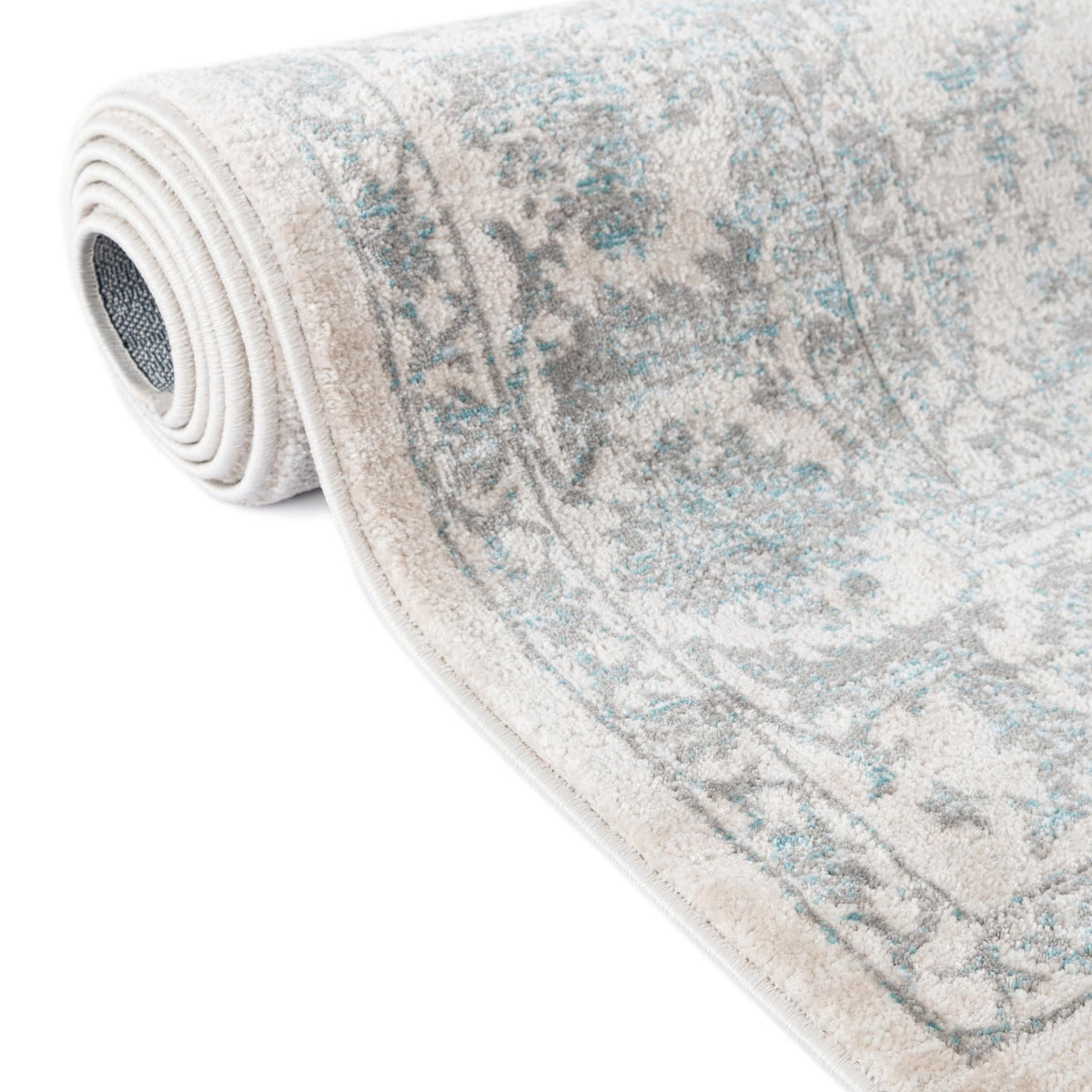 Metro Heights Collection Area Rug -  Astoria Round Teal  lifestyle 81
