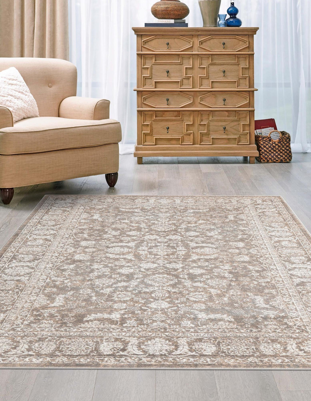 Metro Heights Collection Area Rug -  Astoria Rectangle Gray  lifestyle 8