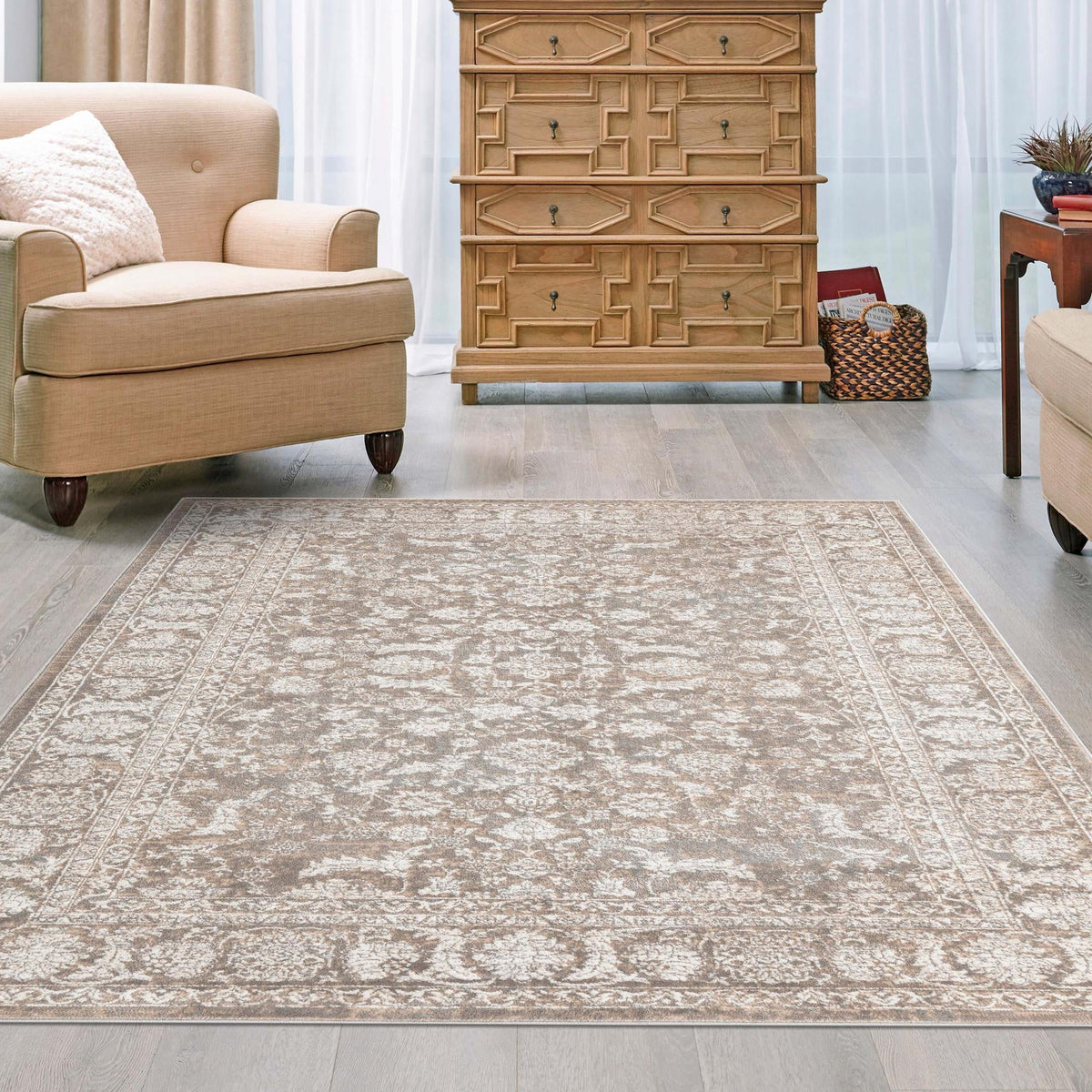 Metro Heights Collection Area Rug -  Astoria Rectangle Gray  lifestyle 26
