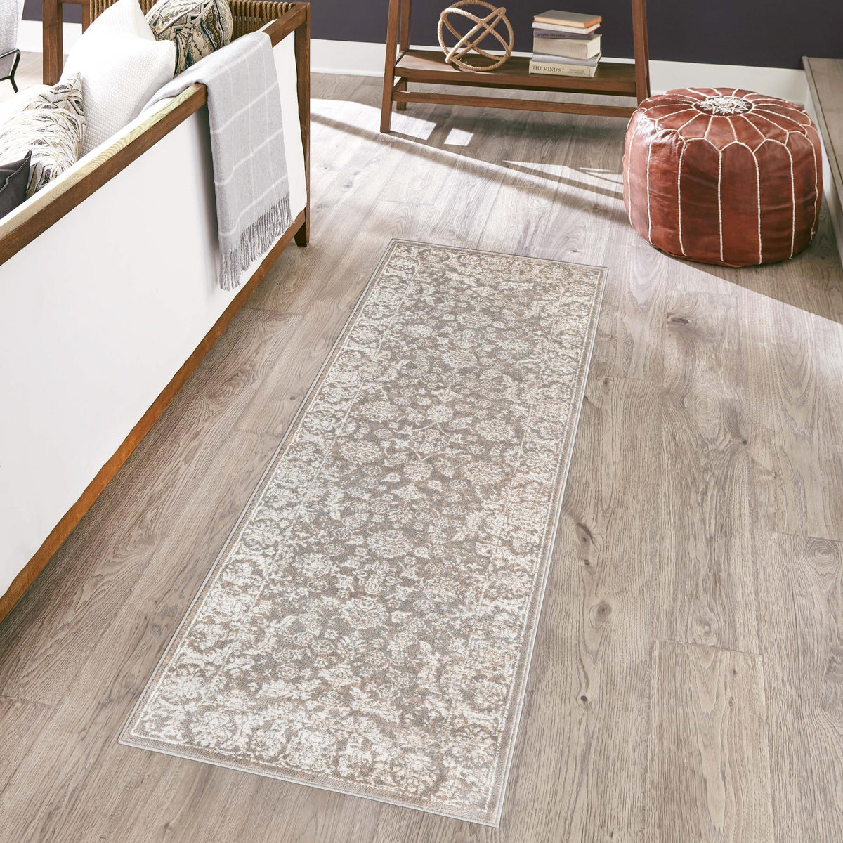 Metro Heights Collection Area Rug -  Astoria Runner Gray  lifestyle 97