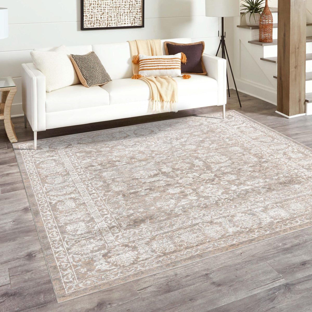 Metro Heights Collection Area Rug -  Astoria Square Gray  lifestyle 84
