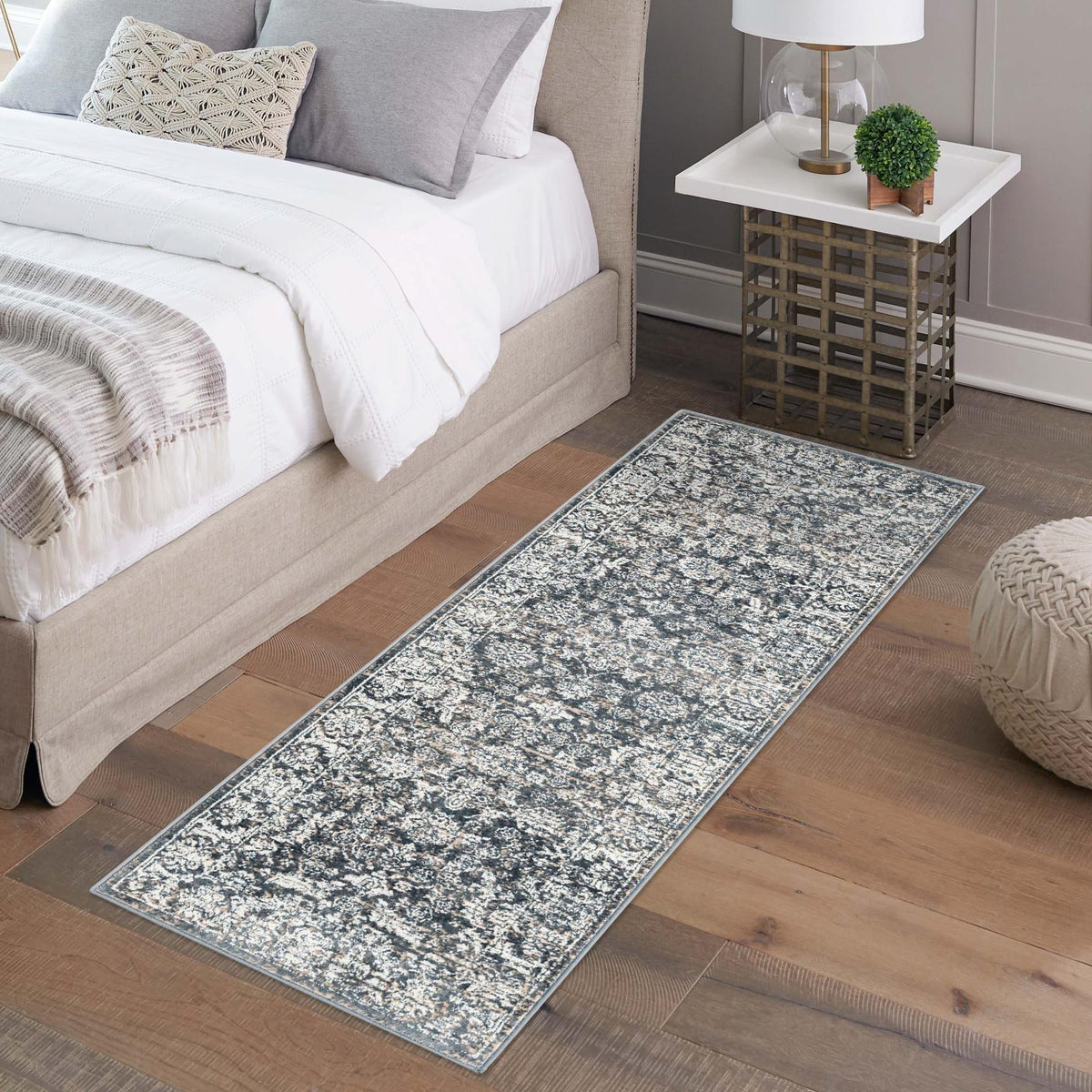 Metro Heights Collection Area Rug -  Astoria Runner Navy Blue  lifestyle 102