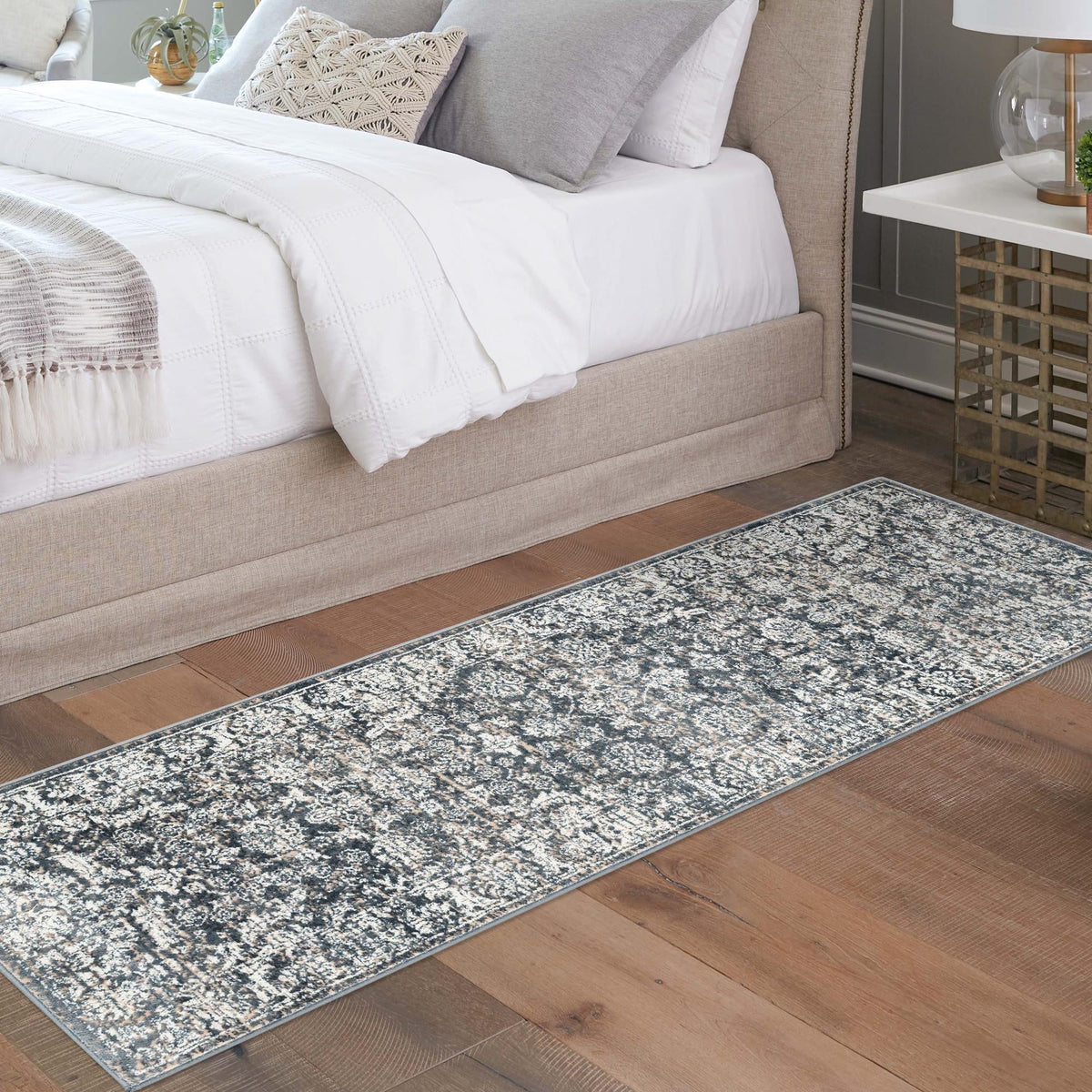 Metro Heights Collection Area Rug -  Astoria Runner Navy Blue  lifestyle 108