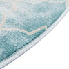 Metro Heights Collection Area Rug -  Midtown Round Teal  lifestyle 32