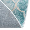 Metro Heights Collection Area Rug -  Midtown Round Teal  lifestyle 38