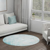 Metro Heights Collection Area Rug -  Midtown Round Teal  lifestyle 59