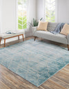 Metro Heights Collection Area Rug -  Midtown Square Teal  lifestyle 24