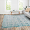 Metro Heights Collection Area Rug -  Midtown Square Teal  lifestyle 57