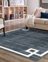 Metro Heights Collection Area Rug -  Bronx Square Navy Blue  lifestyle 83