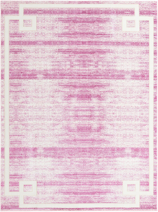 Metro Heights Collection Area Rug -  Bronx Rectangle Pink Main