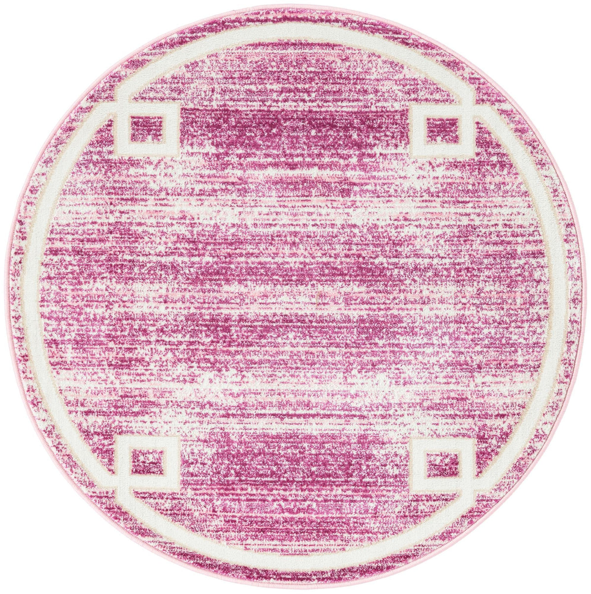 Metro Heights Collection Area Rug -  Bronx Round Pink  lifestyle 30