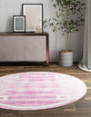 Metro Heights Collection Area Rug -  Bronx Round Pink  lifestyle 37