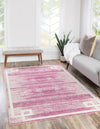 Metro Heights Collection Area Rug -  Bronx Rectangle Pink  lifestyle 3
