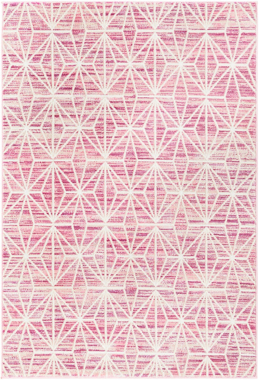 Metro Heights Collection Area Rug -  Hudson Rectangle Pink Main