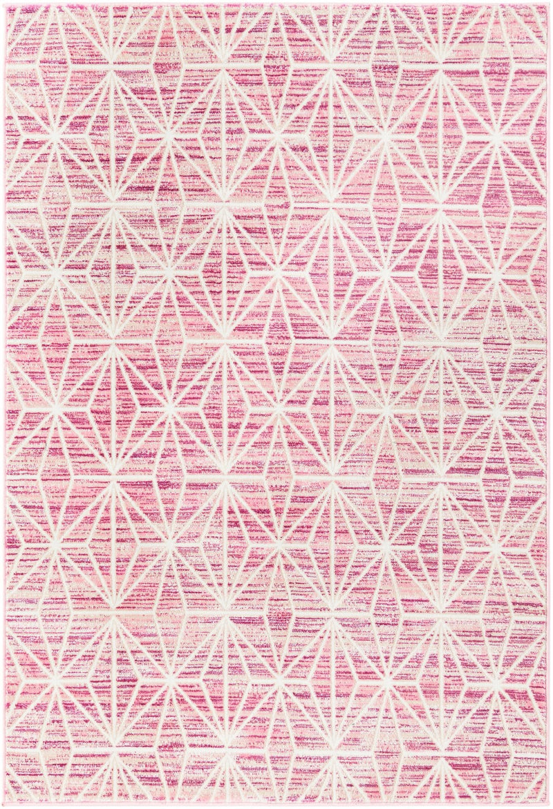 Metro Heights Collection Area Rug -  Hudson Rectangle Pink Main