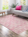 Metro Heights Collection Area Rug -  Hudson Rectangle Pink  lifestyle 9