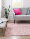 Metro Heights Collection Area Rug -  Hudson Rectangle Pink  lifestyle 13