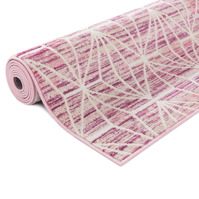 Metro Heights Collection Area Rug -  Hudson Rectangle Pink  lifestyle 46