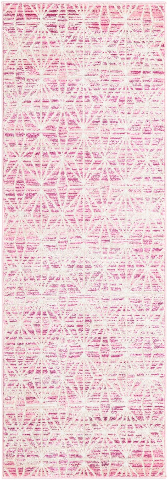Metro Heights Collection Area Rug -  Hudson Runner Pink  lifestyle 54