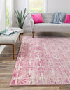 Metro Heights Collection Area Rug -  Hudson Square Pink  lifestyle 109