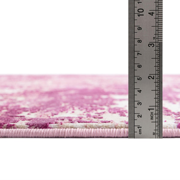 Metro Heights Collection Area Rug -  Flatiron Round Pink  lifestyle 88