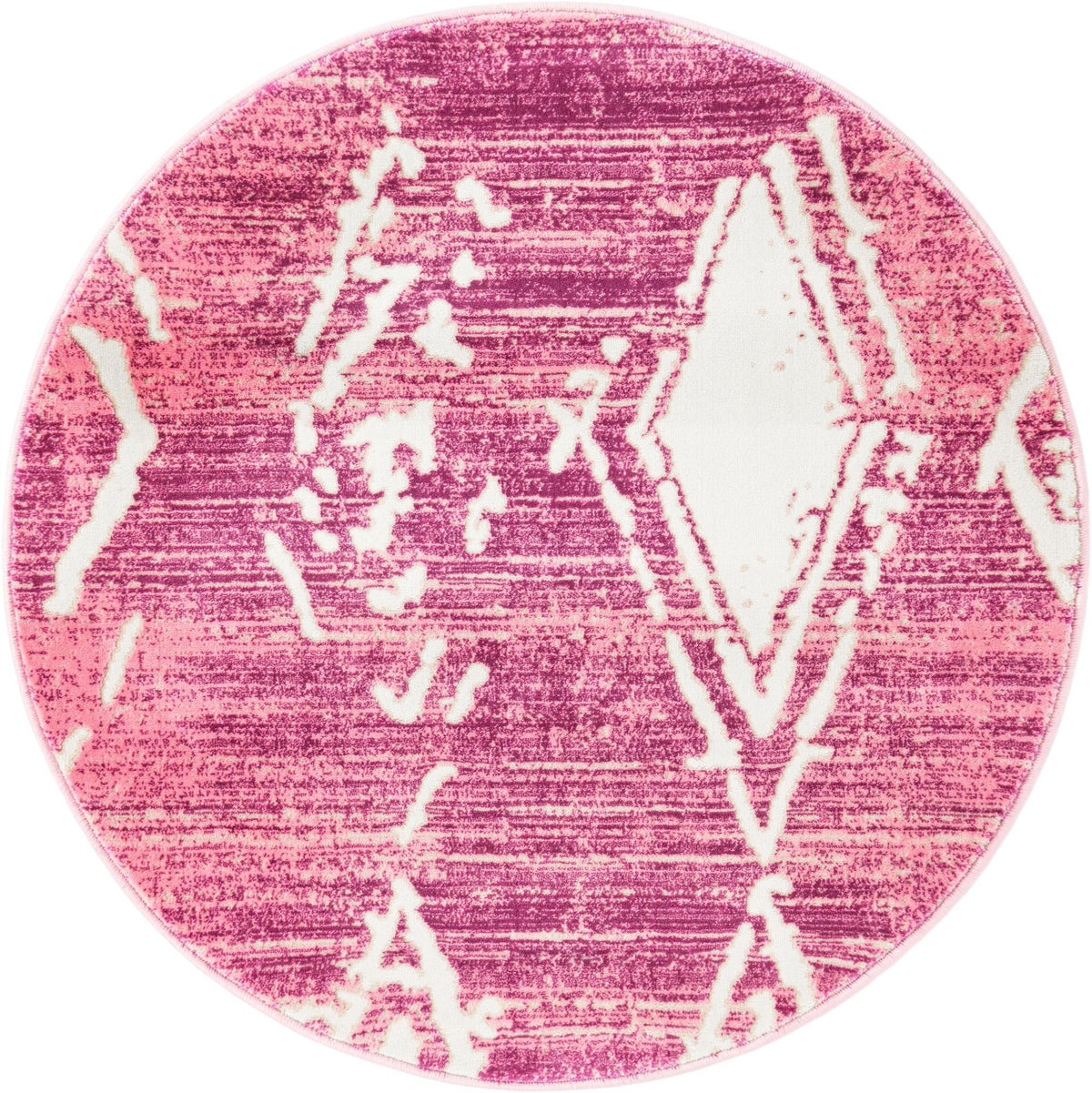 Metro Heights Collection Area Rug -  Madison Round Pink  lifestyle 88