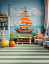 Tassel Trail Collection Area Rug - Pathway (Green and Ivory) Rectangle Green and Ivory  lifestyle 12