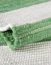 Tassel Trail Collection Area Rug - Pathway (Green and Ivory) Rectangle Green and Ivory  lifestyle 14