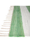 Tassel Trail Collection Area Rug - Pathway (Green and Ivory) Rectangle Green and Ivory  lifestyle 15