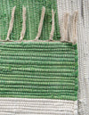 Tassel Trail Collection Area Rug - Pathway (Green and Ivory) Rectangle Green and Ivory  lifestyle 17
