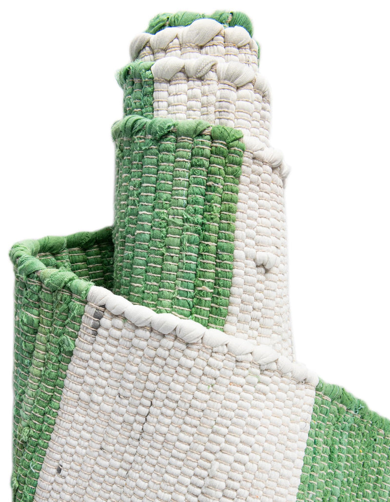 Tassel Trail Collection Area Rug - Pathway (Green and Ivory) Rectangle Green and Ivory  lifestyle 19
