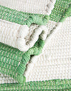 Tassel Trail Collection Area Rug - Pathway (Green and Ivory) Rectangle Green and Ivory  lifestyle 21