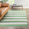Tassel Trail Collection Area Rug - Pathway (Green and Ivory) Rectangle Green and Ivory  lifestyle 23
