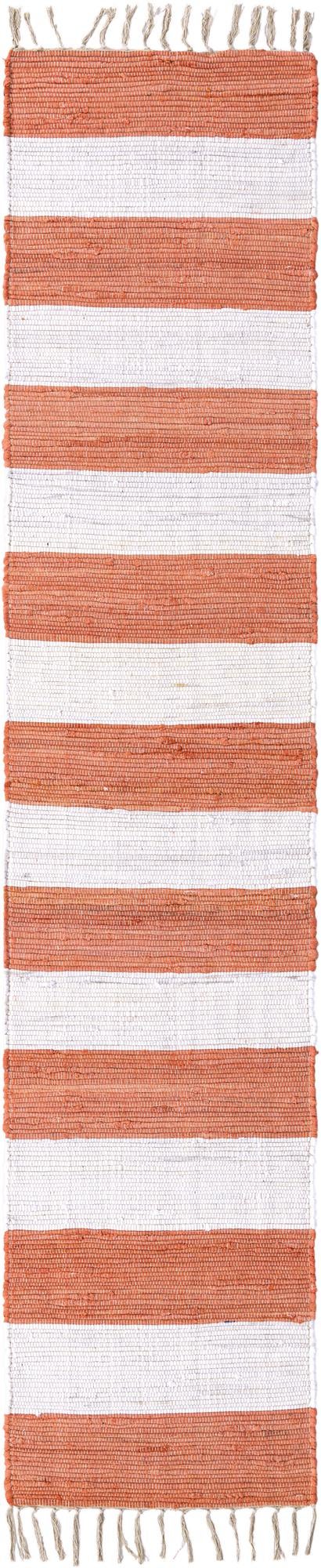 Tassel Trail Collection Area Rug - Pathway Runner Coral and Ivory  lifestyle 57
