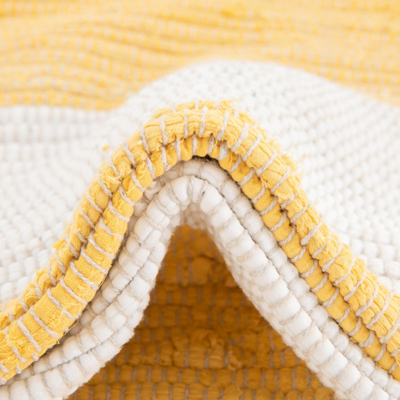 Tassel Trail Collection Area Rug - Pathway (Yellow and Ivory) Rectangle Yellow and Ivory  lifestyle 15