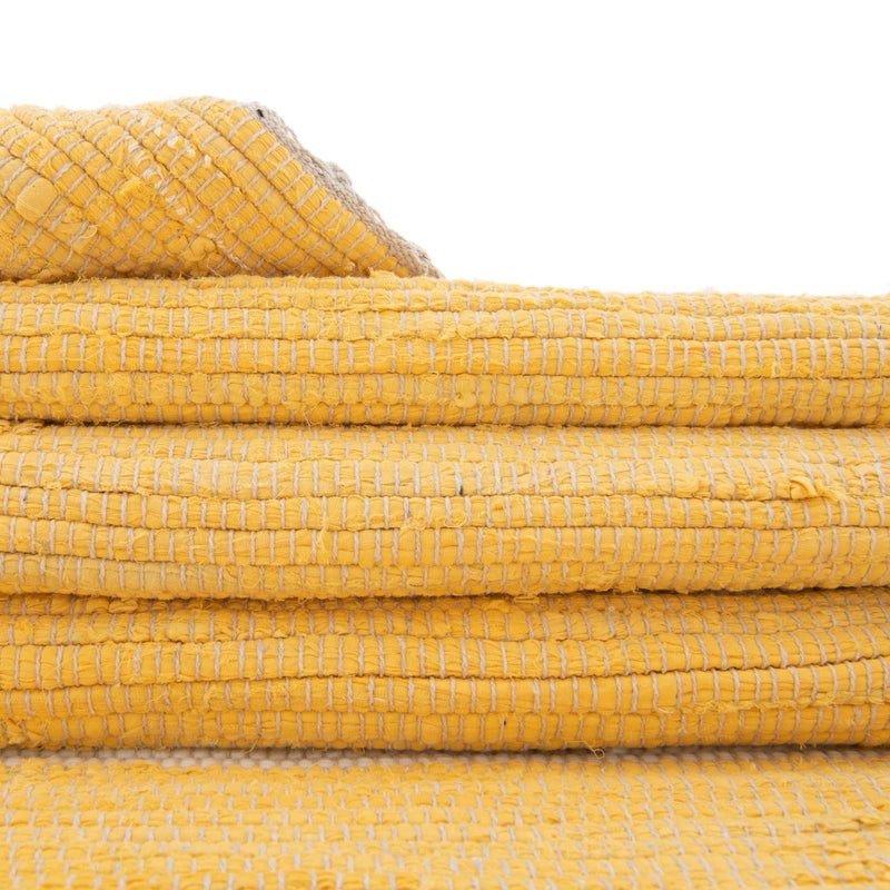 Tassel Trail Collection Area Rug - Pathway (Yellow and Ivory) Rectangle Yellow and Ivory  lifestyle 21