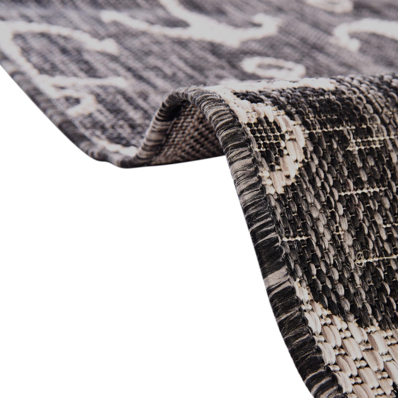Seaside Haven Rugs Collection Area Rug - Sapphire (Charcoal) Hearth Charcoal  lifestyle 8