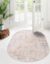 Aegean Elegance Collection Area Rug -  Paros Oval Gray  lifestyle 22