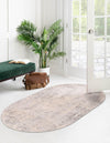 Aegean Elegance Collection Area Rug -  Paros Oval Gray  lifestyle 26