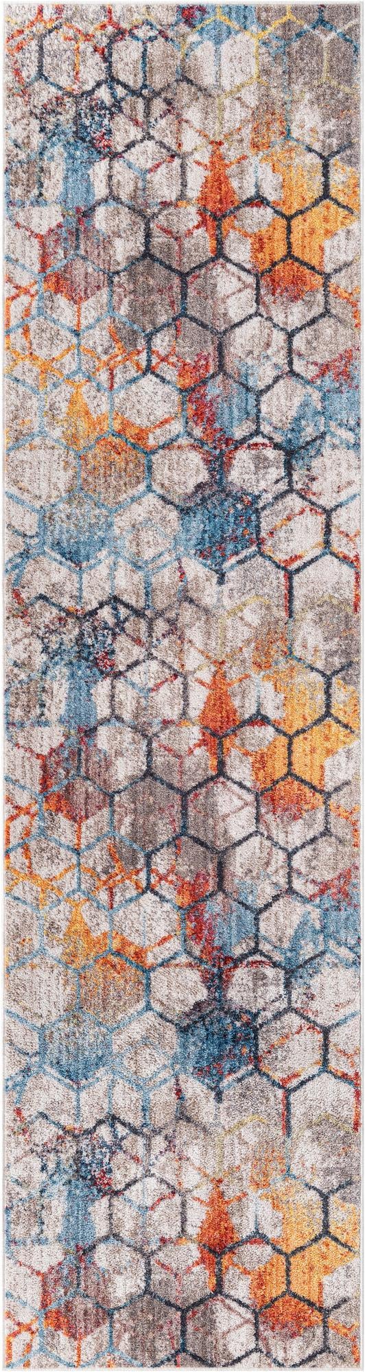 Spectrum Array Collection Area Rug - Aurora Runner White  lifestyle 15