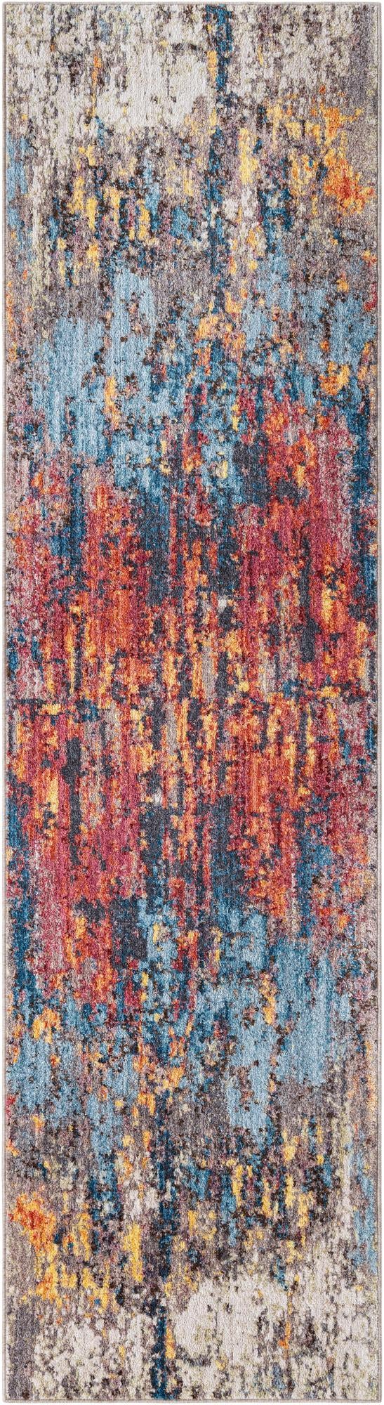 Urban Hub Collection Area Rug -  Junction Runner Multi  lifestyle 19