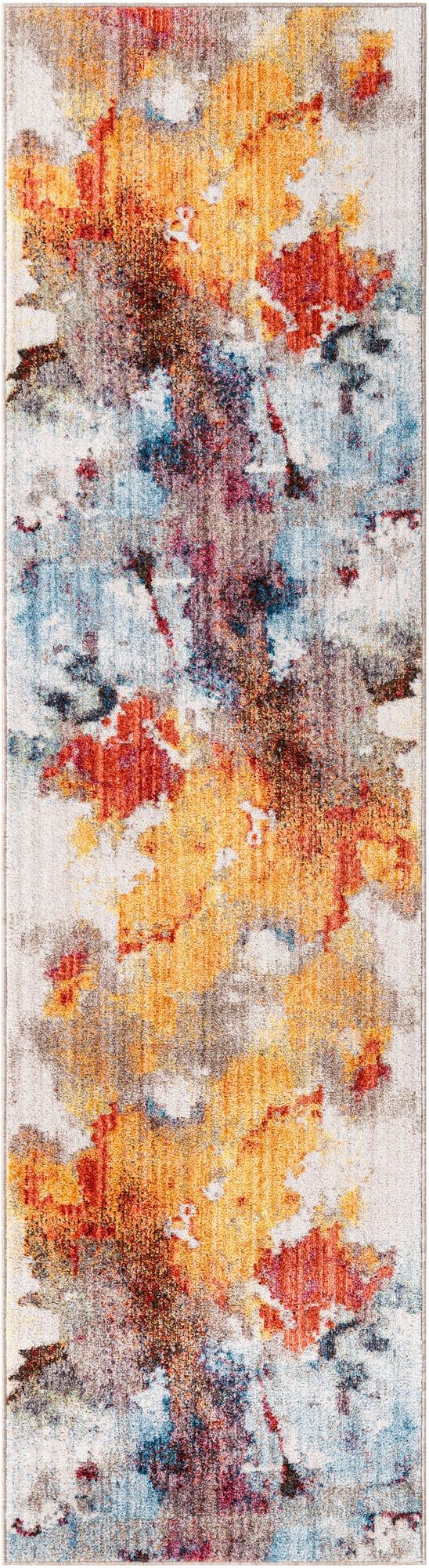 Urban Hub Collection Area Rug -  Skyline Runner Multi  lifestyle 18