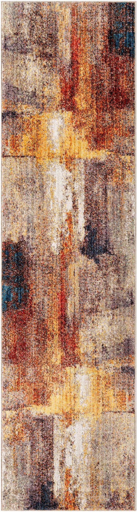 Urban Hub Collection Area Rug -  Cityscape Runner Multi  lifestyle 15