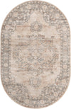 Cascade Range Collection Area Rug -  Baker Oval Ivory  lifestyle 61