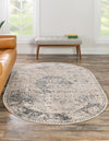 Coastal Manor Collection Area Rug -  Dunes Oval Dark Blue  lifestyle 35