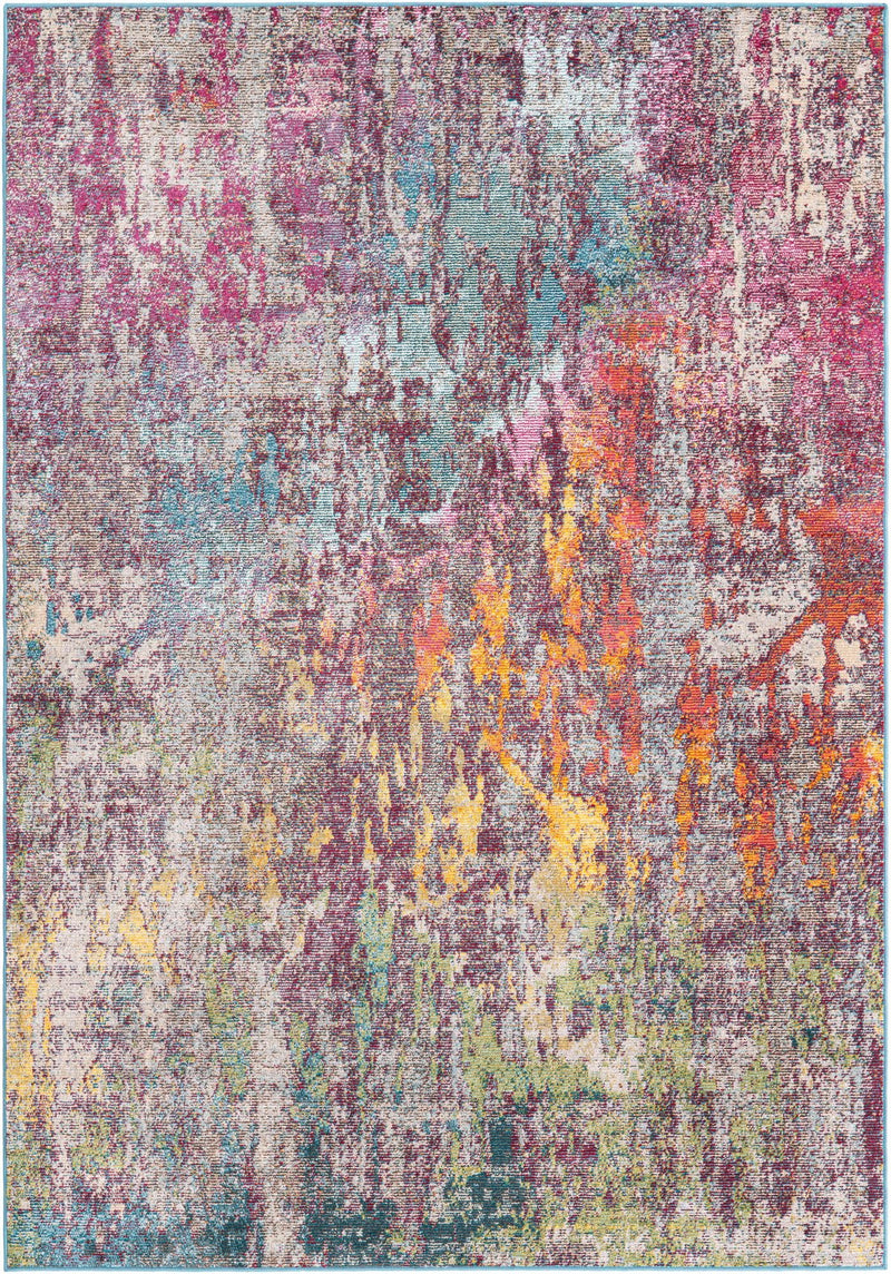 Celestial Luminescence Collection Area Rug -  Nebula Rectangle Multi  lifestyle 3