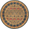 Chelsea Elegance Collection Area Rug -  Brompton (Navy Blue) Round Navy Blue  lifestyle 68