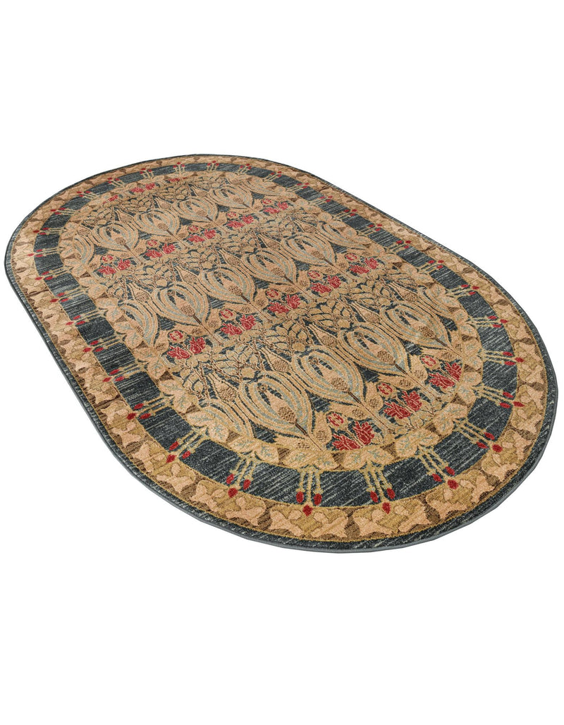 Chelsea Elegance Collection Area Rug -  Brompton (Navy Blue) Oval Navy Blue  lifestyle 69