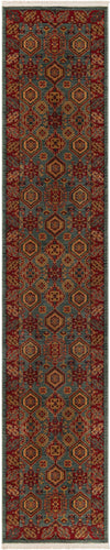 Persian Elegance Collection Area Rug -  Nain Runner Light Blue  lifestyle 30